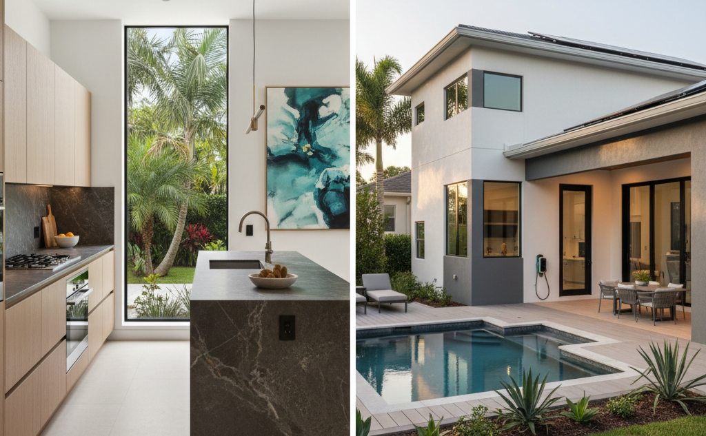 the  villa overlooks dramatic mountainous scenery