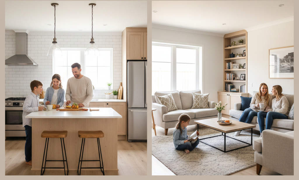 the  villa overlooks dramatic mountainous scenery